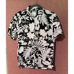 Cactus Man Ricky Singh Hawaiian Shirt Men S Black White Tropical Floral Vacation